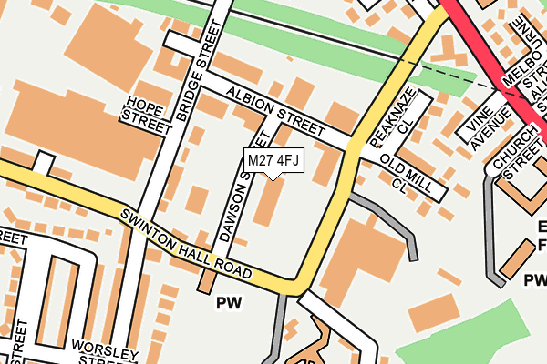 M27 4FJ map - OS OpenMap – Local (Ordnance Survey) M27 4FJ map - OS OpenMap – Local (Ordnance Survey)