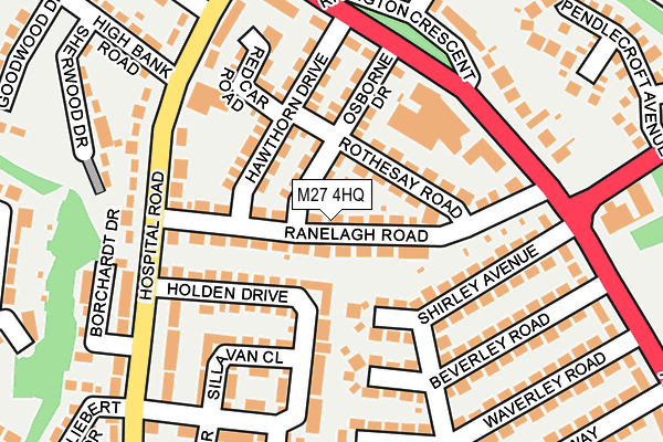 M27 4HQ map - OS OpenMap – Local (Ordnance Survey) M27 4HQ map - OS OpenMap – Local (Ordnance Survey)