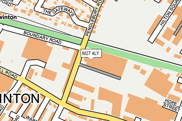 M27 4LY map - OS OpenMap – Local (Ordnance Survey) M27 4LY map - OS OpenMap – Local (Ordnance Survey)