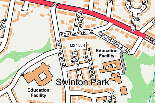 M27 5LH map - OS OpenMap – Local (Ordnance Survey) M27 5LH map - OS OpenMap – Local (Ordnance Survey)
