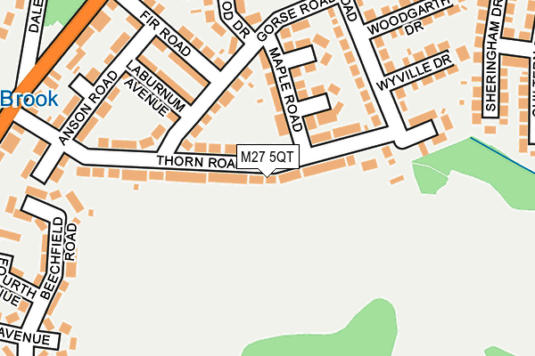 M27 5QT map - OS OpenMap – Local (Ordnance Survey) M27 5QT map - OS OpenMap – Local (Ordnance Survey)