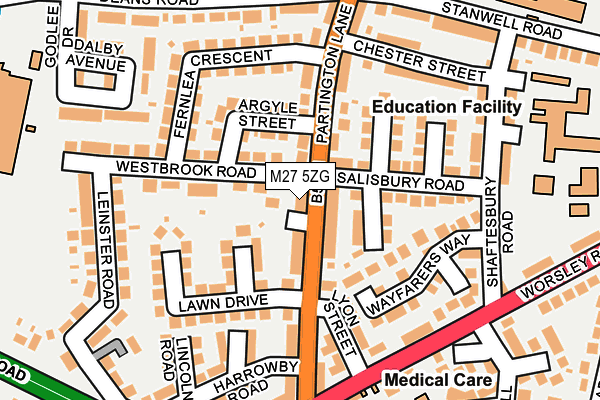 M27 5ZG map - OS OpenMap – Local (Ordnance Survey) M27 5ZG map - OS OpenMap – Local (Ordnance Survey)