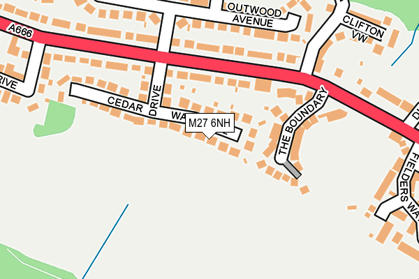 M27 6NH map - OS OpenMap – Local (Ordnance Survey) M27 6NH map - OS OpenMap – Local (Ordnance Survey)