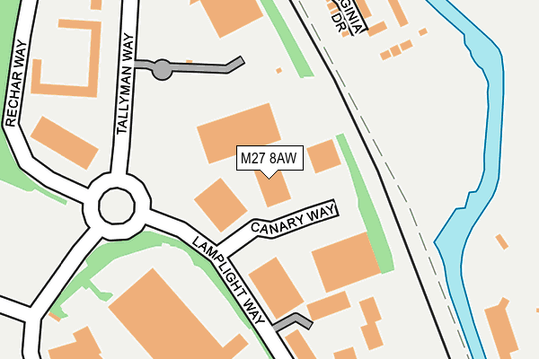 M27 8AW map - OS OpenMap – Local (Ordnance Survey) M27 8AW map - OS OpenMap – Local (Ordnance Survey)