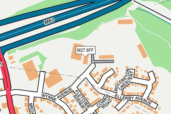 M27 8FF map - OS OpenMap – Local (Ordnance Survey) M27 8FF map - OS OpenMap – Local (Ordnance Survey)