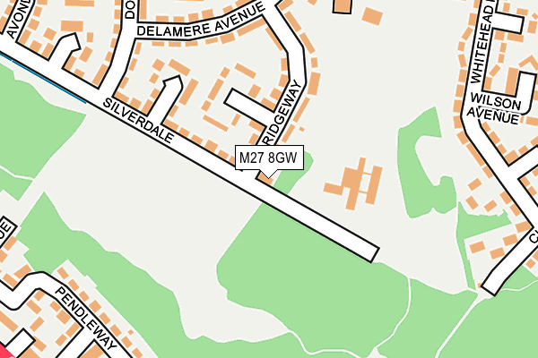 M27 8GW map - OS OpenMap – Local (Ordnance Survey) M27 8GW map - OS OpenMap – Local (Ordnance Survey)