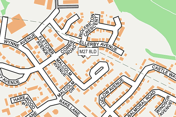 M27 8LD map - OS OpenMap – Local (Ordnance Survey) M27 8LD map - OS OpenMap – Local (Ordnance Survey)