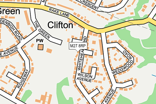 M27 8RP map - OS OpenMap – Local (Ordnance Survey) M27 8RP map - OS OpenMap – Local (Ordnance Survey)