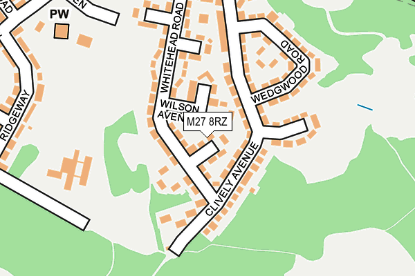 M27 8RZ map - OS OpenMap – Local (Ordnance Survey) M27 8RZ map - OS OpenMap – Local (Ordnance Survey)