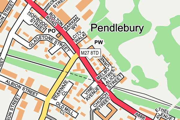 M27 8TD map - OS OpenMap – Local (Ordnance Survey) M27 8TD map - OS OpenMap – Local (Ordnance Survey)