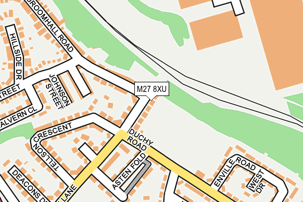 M27 8XU map - OS OpenMap – Local (Ordnance Survey) M27 8XU map - OS OpenMap – Local (Ordnance Survey)