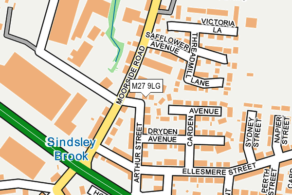 M27 9LG map - OS OpenMap – Local (Ordnance Survey) M27 9LG map - OS OpenMap – Local (Ordnance Survey)