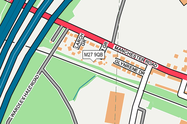 M27 9QB map - OS OpenMap – Local (Ordnance Survey) M27 9QB map - OS OpenMap – Local (Ordnance Survey)