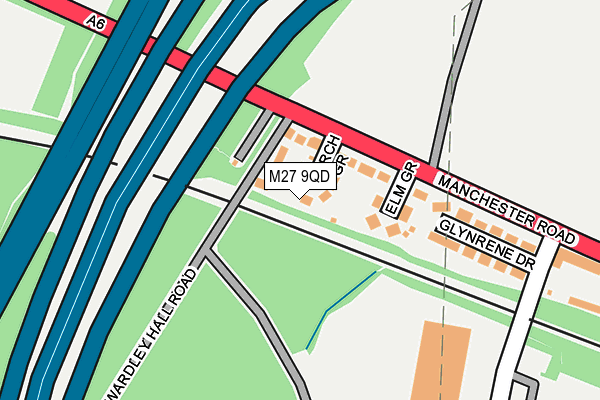 M27 9QD map - OS OpenMap – Local (Ordnance Survey) M27 9QD map - OS OpenMap – Local (Ordnance Survey)