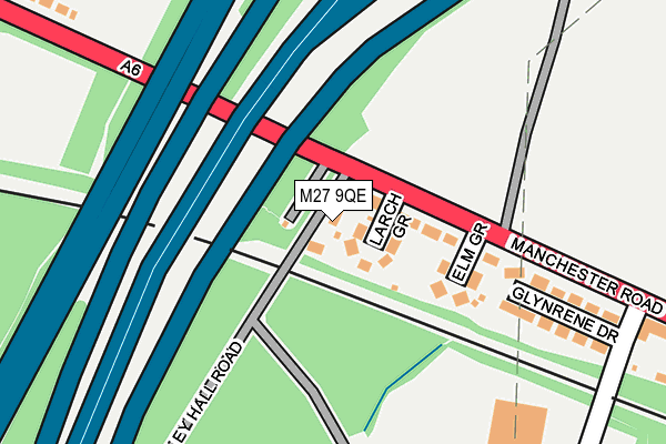 M27 9QE map - OS OpenMap – Local (Ordnance Survey) M27 9QE map - OS OpenMap – Local (Ordnance Survey)