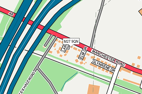 M27 9QN map - OS OpenMap – Local (Ordnance Survey) M27 9QN map - OS OpenMap – Local (Ordnance Survey)