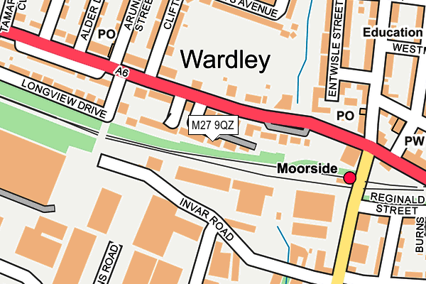 M27 9QZ map - OS OpenMap – Local (Ordnance Survey)
