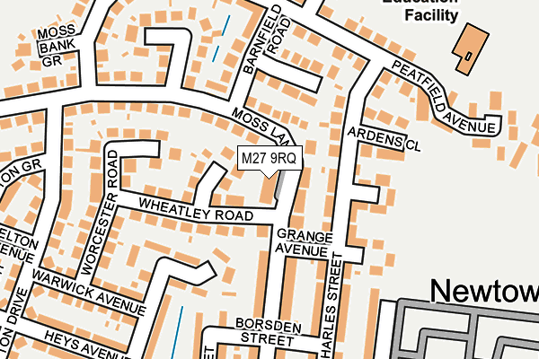 M27 9RQ map - OS OpenMap – Local (Ordnance Survey) M27 9RQ map - OS OpenMap – Local (Ordnance Survey)