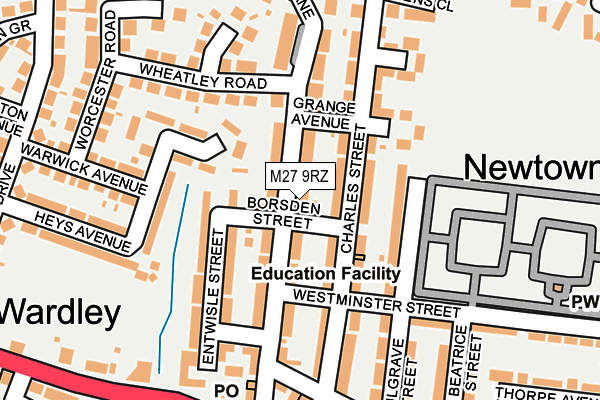 M27 9RZ map - OS OpenMap – Local (Ordnance Survey) M27 9RZ map - OS OpenMap – Local (Ordnance Survey)