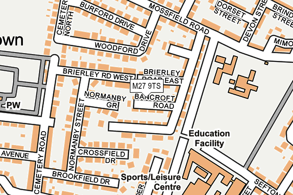 M27 9TS map - OS OpenMap – Local (Ordnance Survey) M27 9TS map - OS OpenMap – Local (Ordnance Survey)