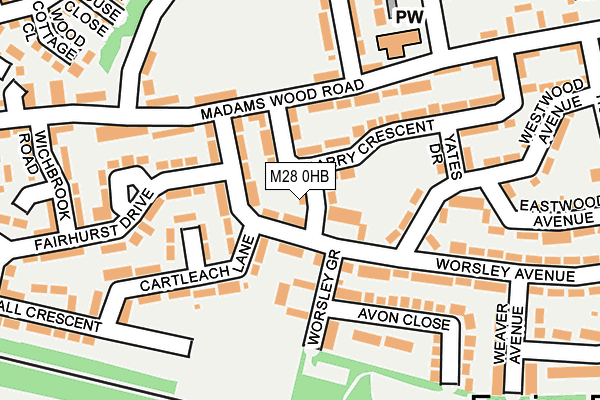 M28 0HB map - OS OpenMap – Local (Ordnance Survey) M28 0HB map - OS OpenMap – Local (Ordnance Survey)