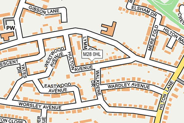 M28 0HL map - OS OpenMap – Local (Ordnance Survey)