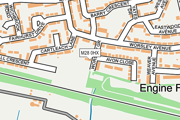M28 0HX map - OS OpenMap – Local (Ordnance Survey) M28 0HX map - OS OpenMap – Local (Ordnance Survey)