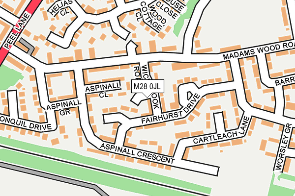 M28 0JL map - OS OpenMap – Local (Ordnance Survey) M28 0JL map - OS OpenMap – Local (Ordnance Survey)
