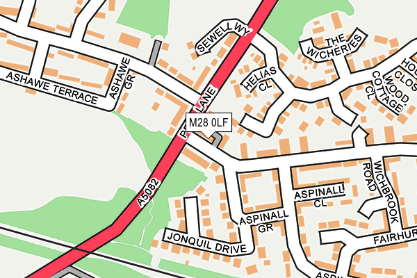 M28 0LF map - OS OpenMap – Local (Ordnance Survey) M28 0LF map - OS OpenMap – Local (Ordnance Survey)
