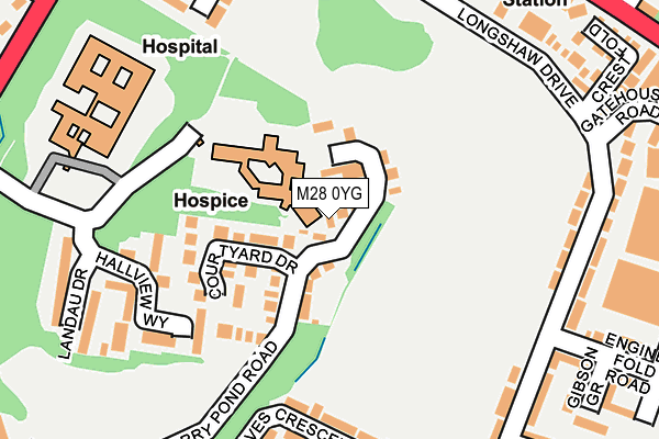 M28 0YG map - OS OpenMap – Local (Ordnance Survey) M28 0YG map - OS OpenMap – Local (Ordnance Survey)