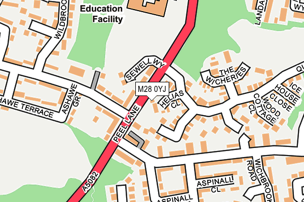 M28 0YJ map - OS OpenMap – Local (Ordnance Survey) M28 0YJ map - OS OpenMap – Local (Ordnance Survey)