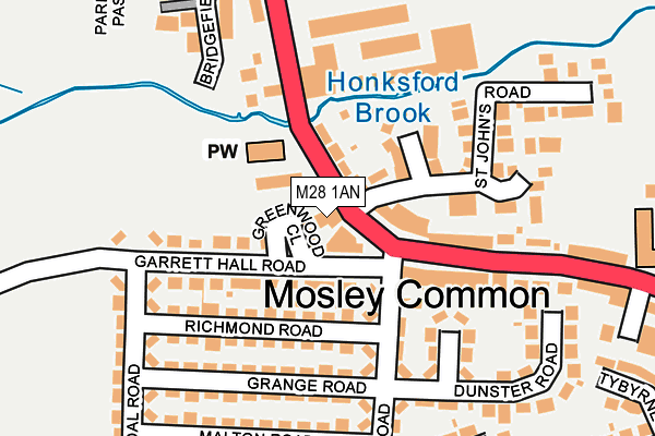 M28 1AN map - OS OpenMap – Local (Ordnance Survey) M28 1AN map - OS OpenMap – Local (Ordnance Survey)