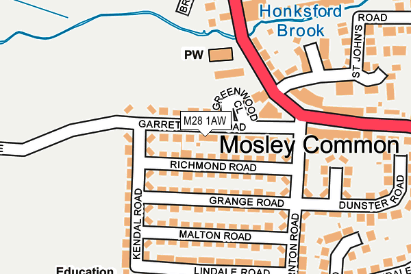 M28 1AW map - OS OpenMap – Local (Ordnance Survey) M28 1AW map - OS OpenMap – Local (Ordnance Survey)