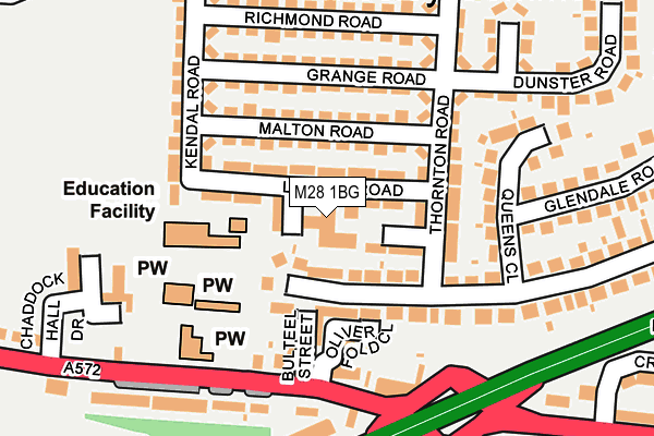 M28 1BG map - OS OpenMap – Local (Ordnance Survey) M28 1BG map - OS OpenMap – Local (Ordnance Survey)