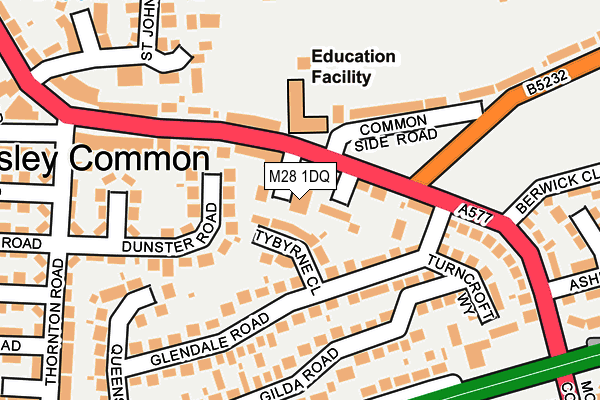 M28 1DQ map - OS OpenMap – Local (Ordnance Survey)
