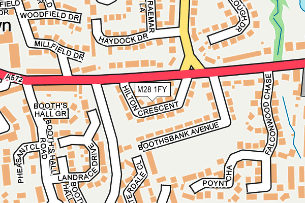 M28 1FY map - OS OpenMap – Local (Ordnance Survey) M28 1FY map - OS OpenMap – Local (Ordnance Survey)