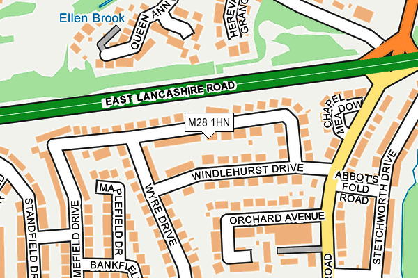 M28 1HN map - OS OpenMap – Local (Ordnance Survey) M28 1HN map - OS OpenMap – Local (Ordnance Survey)