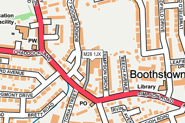 M28 1JX map - OS OpenMap – Local (Ordnance Survey) M28 1JX map - OS OpenMap – Local (Ordnance Survey)