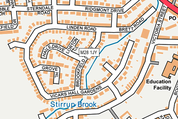 M28 1JY map - OS OpenMap – Local (Ordnance Survey) M28 1JY map - OS OpenMap – Local (Ordnance Survey)
