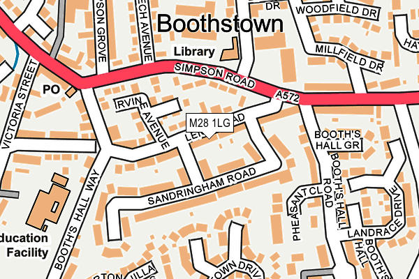 M28 1LG map - OS OpenMap – Local (Ordnance Survey) M28 1LG map - OS OpenMap – Local (Ordnance Survey)