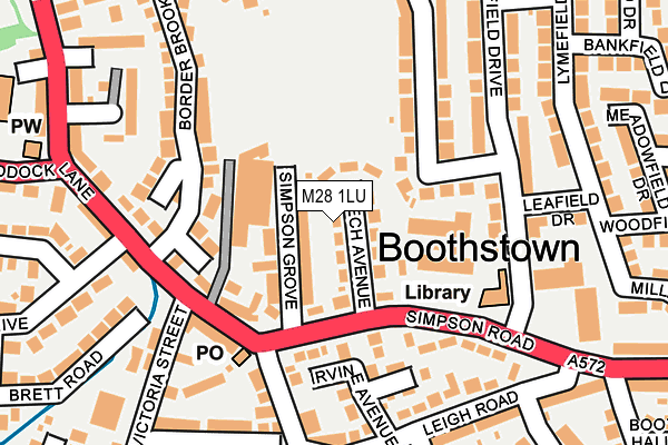 M28 1LU map - OS OpenMap – Local (Ordnance Survey) M28 1LU map - OS OpenMap – Local (Ordnance Survey)