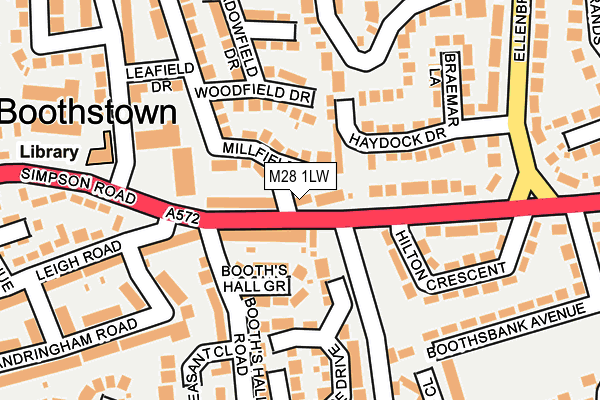M28 1LW map - OS OpenMap – Local (Ordnance Survey) M28 1LW map - OS OpenMap – Local (Ordnance Survey)