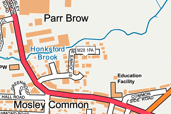M28 1PA map - OS OpenMap – Local (Ordnance Survey) M28 1PA map - OS OpenMap – Local (Ordnance Survey)