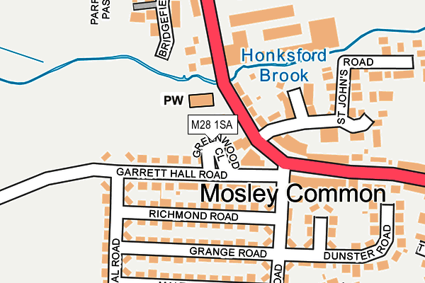 M28 1SA map - OS OpenMap – Local (Ordnance Survey) M28 1SA map - OS OpenMap – Local (Ordnance Survey)