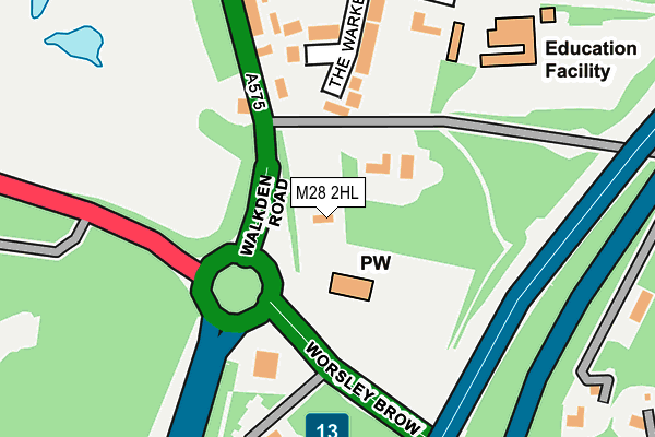 M28 2HL map - OS OpenMap – Local (Ordnance Survey) M28 2HL map - OS OpenMap – Local (Ordnance Survey)