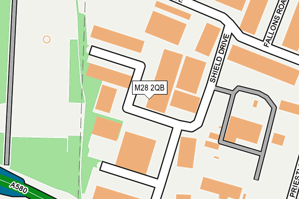 M28 2QB map - OS OpenMap – Local (Ordnance Survey) M28 2QB map - OS OpenMap – Local (Ordnance Survey)
