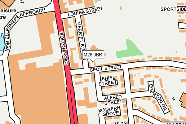 M28 3BR map - OS OpenMap – Local (Ordnance Survey) M28 3BR map - OS OpenMap – Local (Ordnance Survey)