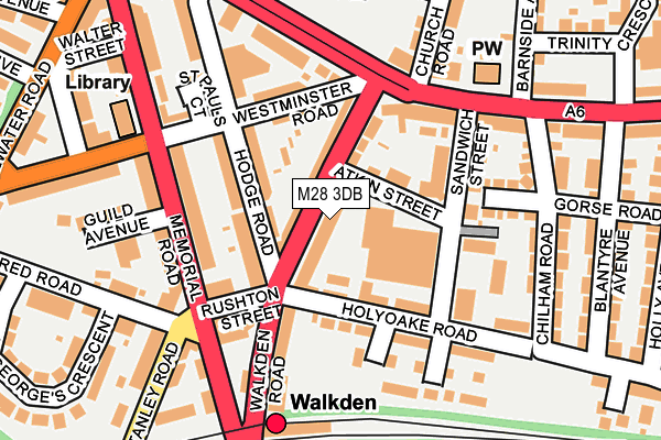 M28 3DB map - OS OpenMap – Local (Ordnance Survey)