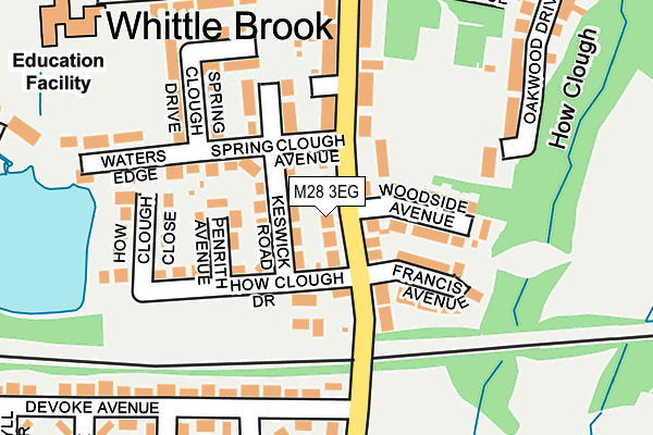M28 3EG map - OS OpenMap – Local (Ordnance Survey) M28 3EG map - OS OpenMap – Local (Ordnance Survey)