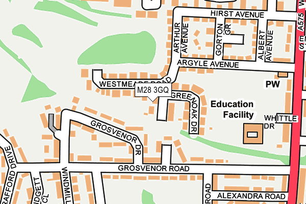 M28 3GQ map - OS OpenMap – Local (Ordnance Survey) M28 3GQ map - OS OpenMap – Local (Ordnance Survey)